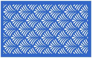 Decorative floral patterns, geometric template for cnc laser cutting vector