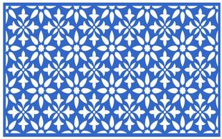 Decorative floral patterns, geometric template for cnc laser cutting vector