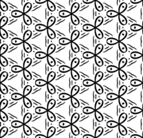 Black seamless abstract pattern. Overlay for background and backdrop. Ornamental design. PNG graphic illustration with transparent background.