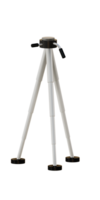 3D rendering of tripod for camera, equipment for photographer png