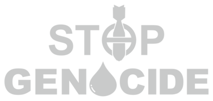 Stop Genocide Sign, can use for Poster Design, Banner, Sticker, T-Shirt, Website, Art Illustration, News Illustration or for Graphic Design Element. Format PNG