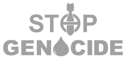 Stop Genocide Sign, can use for Poster Design, Banner, Sticker, T-Shirt, Website, Art Illustration, News Illustration or for Graphic Design Element. Format PNG