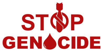 Stop Genocide Sign, can use for Poster Design, Banner, Sticker, T-Shirt, Website, Art Illustration, News Illustration or for Graphic Design Element. Format PNG