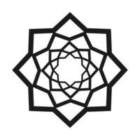 Styled blooming lotus flower ornament. Design concept for pointer, sticker or icon. Isolate. Vector