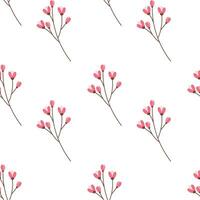 Endless pattern of blossom brunch in trendy spring shades. Hello spring. Design for wrapping or web vector