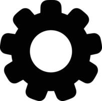 Gear setting symbol icon vector image. Illustration of the industrial wheel mechine mechanism design image