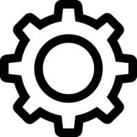 Gear setting symbol icon vector image. Illustration of the industrial wheel mechine mechanism design image