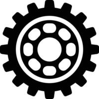 Gear setting symbol icon vector image. Illustration of the industrial wheel mechine mechanism design image