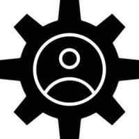 Gear setting symbol icon vector image. Illustration of the industrial wheel mechine mechanism design image