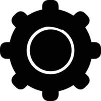 Gear setting symbol icon vector image. Illustration of the industrial wheel mechine mechanism design image