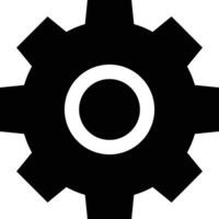 Gear setting symbol icon vector image. Illustration of the industrial wheel mechine mechanism design image