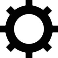 Gear setting symbol icon vector image. Illustration of the industrial wheel mechine mechanism design image