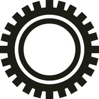 Gear setting symbol icon vector image. Illustration of the industrial wheel mechine mechanism design image