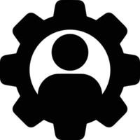 Gear setting symbol icon vector image. Illustration of the industrial wheel mechine mechanism design image