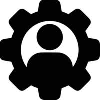 Gear setting symbol icon vector image. Illustration of the industrial wheel mechine mechanism design image