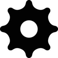 Gear setting symbol icon vector image. Illustration of the industrial wheel mechine mechanism design image
