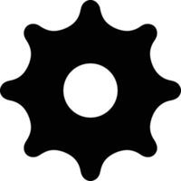 Gear setting symbol icon vector image. Illustration of the industrial wheel mechine mechanism design image