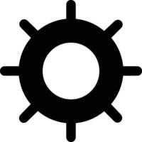 Gear setting symbol icon vector image. Illustration of the industrial wheel mechine mechanism design image