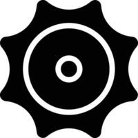 Gear setting symbol icon vector image. Illustration of the industrial wheel mechine mechanism design image