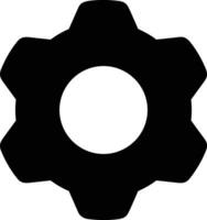 Gear setting symbol icon vector image. Illustration of the industrial wheel mechine mechanism design image