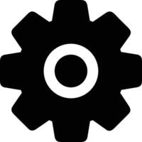 Gear setting symbol icon vector image. Illustration of the industrial wheel mechine mechanism design image