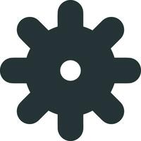 Gear setting symbol icon vector image. Illustration of the industrial wheel mechine mechanism design image