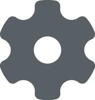 Gear setting symbol icon vector image. Illustration of the industrial wheel mechine mechanism design image