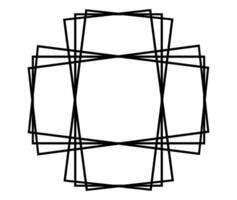 Square frame. Geometric abstract square element. Vector illustration