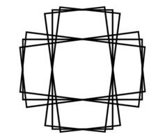 Square frame. Geometric abstract square element. Vector illustration