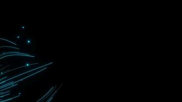 Abstract glowing particles trail, magic glow energy motion particles, 3d rendering. video