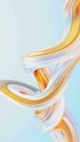 Abstract gradient curve background video, 3d rendering. video