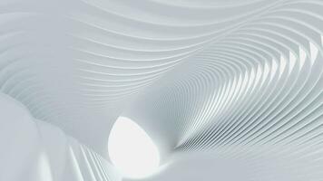 White abstract indoor architecture video, 3d rendering. video