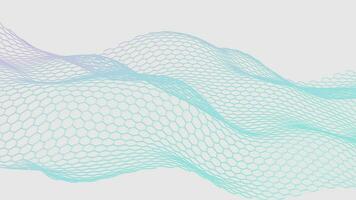 abstrait hexagonal la grille arrière-plan, 3d le rendu. video