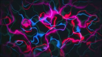 abstract neon lights on black background video