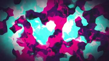 a pink and blue abstract background with a heart video