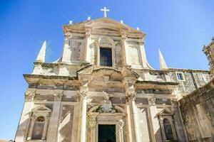 the church of the holy cross in dubrovnik, croatia photo