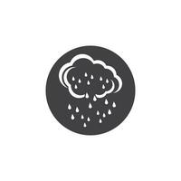 Rain icon and symbol vector template illustration