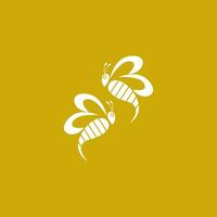 Bee Icon And Symbol Vector Template Illustration