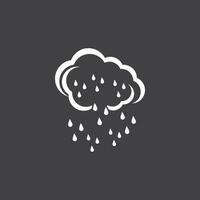 Rain icon and symbol vector template illustration