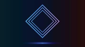 blue triangle on black background. abstract background with glowing lines and triangles. vector. eps 1 0 vector