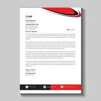 Letterhead design template vector