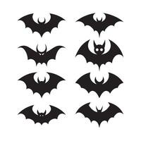 Abstract Vector Flying Bat Icon Design Template
