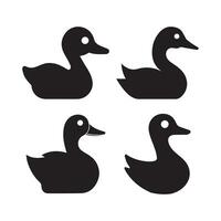 Abstract Vector Duck Icon Design Template