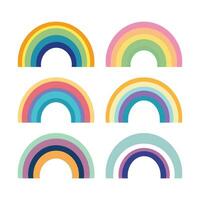 Abstract Vector Colorful Rainbow Icon Design Template
