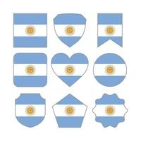 moderno resumen formas de argentina bandera vector diseño modelo