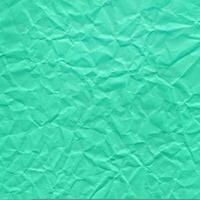 turquoise green paper crumpled for background photo