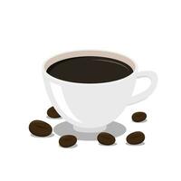 Hot coffee cup icon- vector illustration.