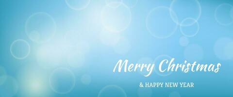 Bokeh background with New Year inscription vector