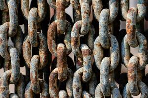 a close up of a chain link photo