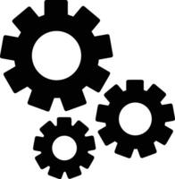 Gear setting symbol icon vector image. Illustration of the industrial wheel mechine mechanism design image